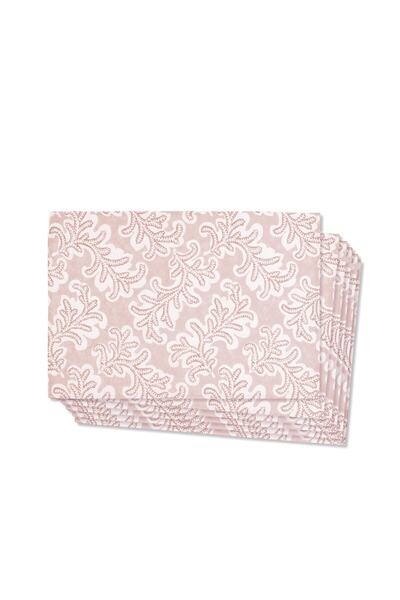 The Mia Pink Tree Pattern American Service Set of 6 50 X 35 Cm Txt0320