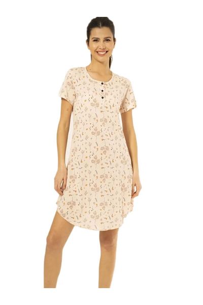 LİNOTTİ BUTTONED FLORAL COTTON DRESS NIGHTLIFE