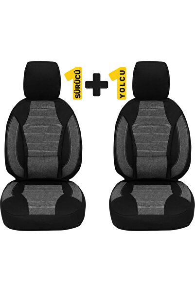Oto Pandami Dacia Sandero Stepway Uyumlu Ortopedik Koltuk Kılıfı Keten 1+1 Set