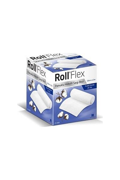 Roll Flex 10cmx1.5m 25 Pieces Cotton Hydrophilic Wrap Cloth