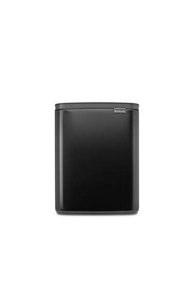 Brabantia Μαύρος ματ κάδος απορριμμάτων 12λ