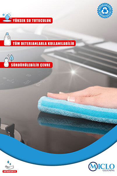 MICLO CLEANING 4lü Mutfak&banyo Bezi + Yer Bezi (5bez)