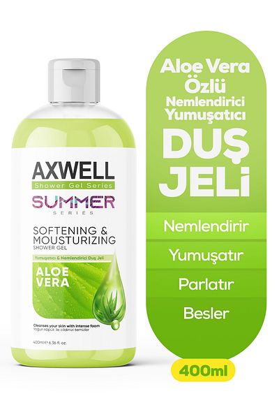 AXWELL Aloevera Extract Moisturizing Softening Shower Gel