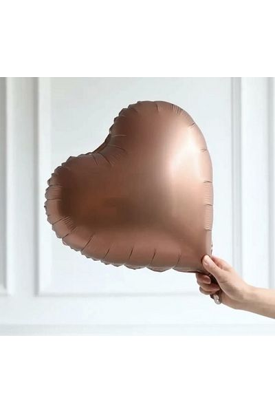 Deniz Party Store CARAMEL heart foil balloon 18 inch 45 cm 1 piece