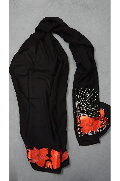 Karahanlı Butik Shawl - Floral Printed