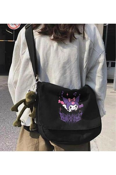 DEEFWEAR Geanta Messenger Harajuku Anime Kuromi