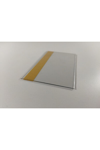 DamgaMarket حامل سعر الرف PVC من النوع V - 6 سم × 15 سم، عبوة من 100 قطعة - P...
