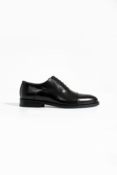 NAZEF Neolit Sole Lace Up Leather Black Classic Shoes