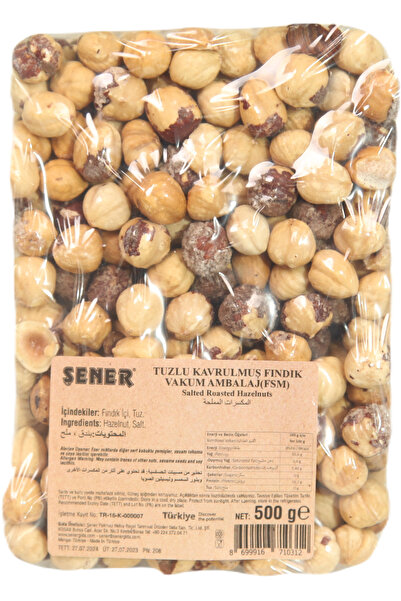 Şener Çerez Tuzlu Kavrulmuş Fındık 500 gr