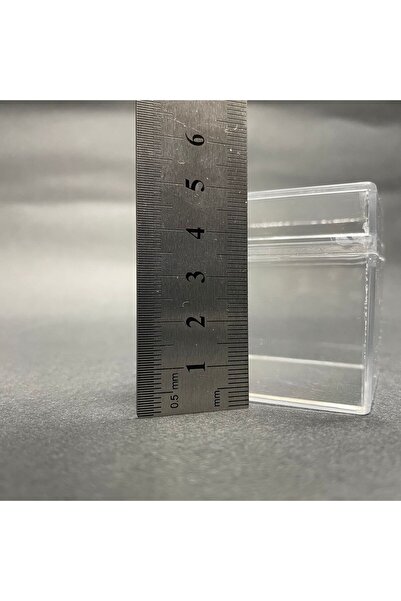 Pause Art Home Mika Kutu 5x5 Cm - Kare Kapaklı Pleksi Kutu - 5x5x5 Cm Şeffaf Akrilik Kutu 12 Adet