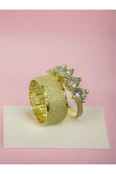 Alyans Gümüş Evi Bombe Işlemeli Beştaş Hediyeli Alyans