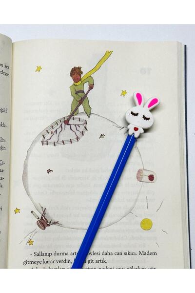 CA Accessories Cute Pen Ornament White Rabbit Pen Back