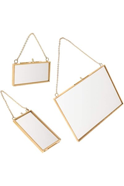 vitrayverteks Pirinç 3'lü Set Fotoğraf Çerçeveleri