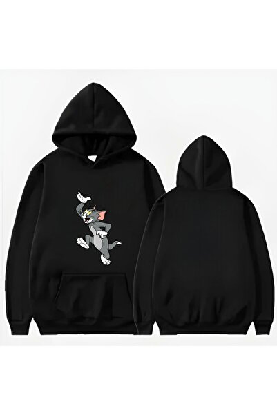 Garalio سويت شيرت بقلنسوة مطبوع عليه توم