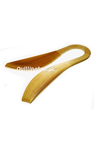 quilling 1cm Nubuk Sarı Renkli Quilling Kağıdı - 10mm 50'li