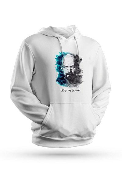 Pisa Art Φούτερ με κουκούλα Breaking Bad Printed White Unisex