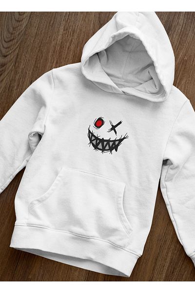 Pisa Art Φούτερ με κουκούλα Devil Smile Design