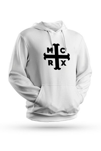 Pisa Art Φούτερ με κουκούλα My Chemical Romance με στάμπα λευκό Unisex