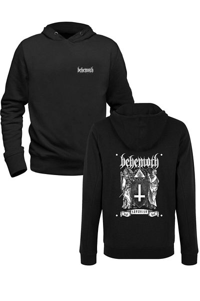 Pisa Art Черен суитшърт с принт отпред и отзад от Behemoth Design