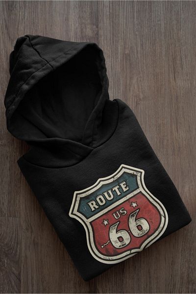 Pisa Art Суитшърт с дизайн Route 66