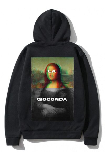 Pisa Art Leonardo Oversize Hooded Hoodie