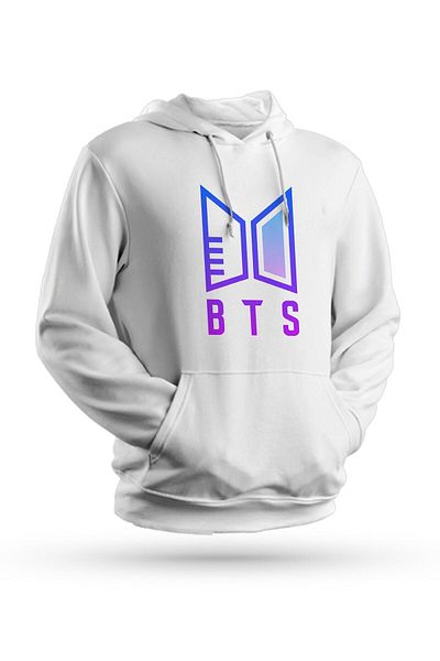 Pisa Art Φούτερ με κουκούλα K Pop Bts με στάμπα λευκό Unisex