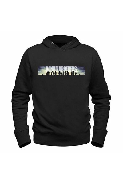 Pisa Art Μαύρο φούτερ Band Of Brothers με εικόνες