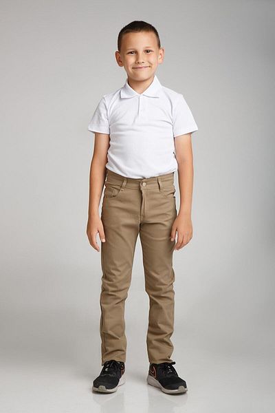 Dragora Boys' Canvas Yellow School Trousers