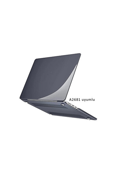 TEKNETSTORE Macbook Air 13.6 Inç M2 Çip A2681 Tam Uyumlu Alt Üst Kılıf + Klavye Kılıfı + Ekran Koruyucu Film