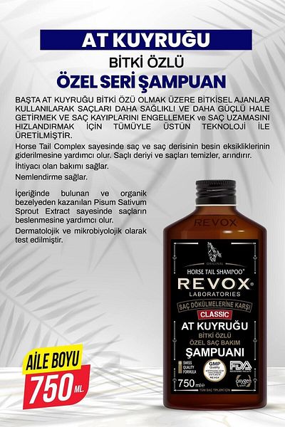 Revox 750 ml 750 ml Plant Essence Anti-Hair Loss - Fast Growth Effect Shampoo