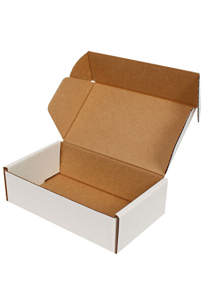 Kolicim 14x8x4cm Kutu - E-ticaret Kargo Kutusu - 0,4 Desi Kutu - Beyaz - 25 Adet