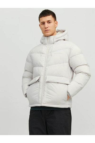 Jack & Jones Ανδρικό Παλτό Μπεζ 12238849   Jorvesterbro Puffer Jacket Sn