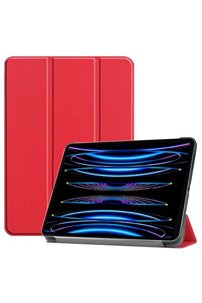 TEKNETSTORE Ipad Pro 12.9" Inç 5.nesil/6.nesil 2021/2022 M2 Çip Uyumlu Flip Smart Standlı Akıllı Kılıf