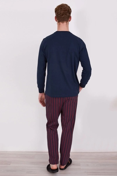 Arnetta %100 PAMUK UZUN KOLLU ERKEK PİJAMA TAKIM 2348