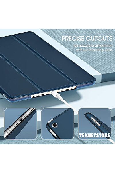 TEKNETSTORE Apple Ipad 5. 6. Nesil 2017 2018 9.7" Inc Kılıf Smart Cover Katlanabilir Standlı Akıllı Kapak