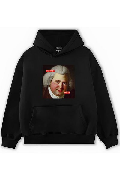 Edizen Nepotism 2024 - Oversize Premium Hoodie 100% βαμβακερό φούτερ