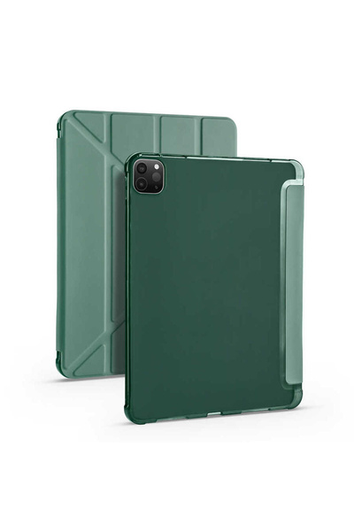 TEKNETSTORE Apple iPad Pro m1-m2 çip Uyumlu 11'' inç Silikon Kalemlikli Silikon Sarj Bölmeli Kılıf