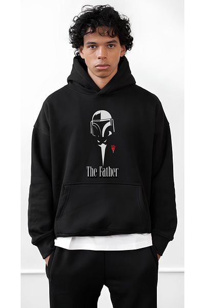 Edizen Φούτερ The Father Oversize Premium 100% βαμβακερή κουκούλα