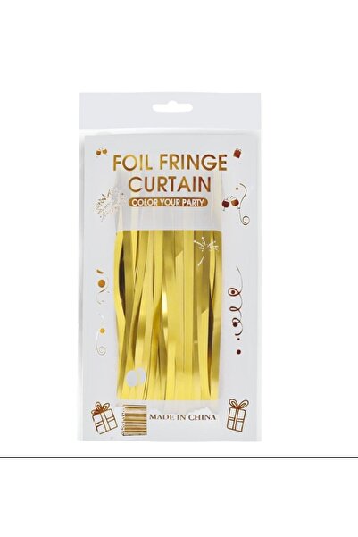 BEST PARTİ Gold Metalize Kapı Duvar Fon Arka Perde 1X2 Metre