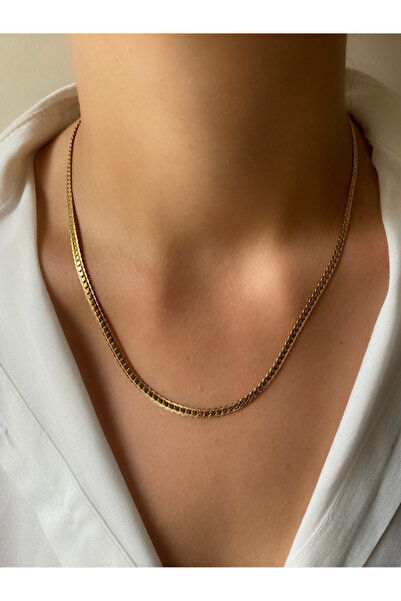 Gold Snake Chain | Steel Necklace