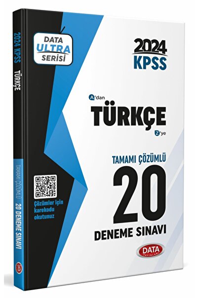 Data Yayınları 2024 KPSS Ultra Serisi Türkçe 20 Deneme Sınavı