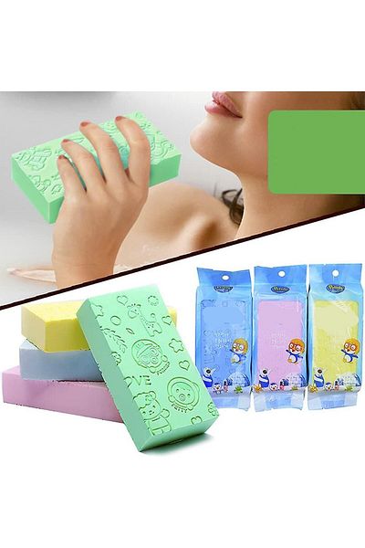 devigo Dirt Skin Removal Sponge Dirt Remover Sponge Exfoliating Bath Body Shower Sponge