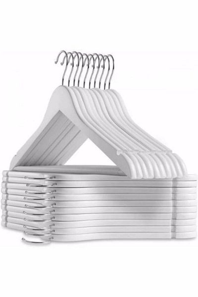 devigo 9-Piece Wooden Look Plastic Clothes Hanger