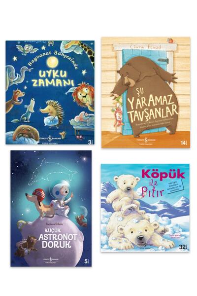 TÜRKİYE İŞ BANKASI KÜLTÜR YAYINLARI Utangaç Ayı Monti Şu Yaramaz Tavşanlar Kü...