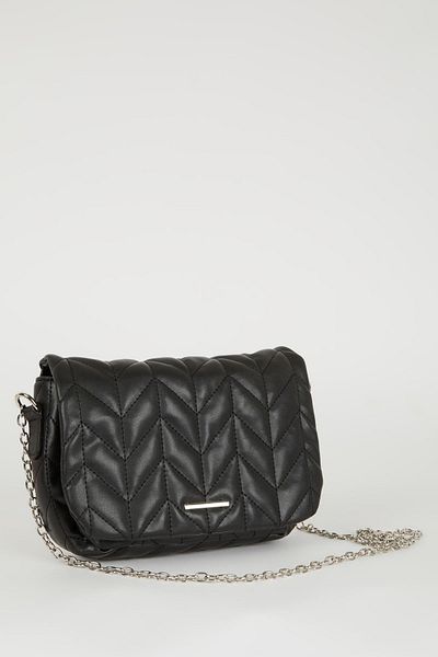 DeFacto Women's Studded Detailed Faux Leather Crossbody Bag B2822axns