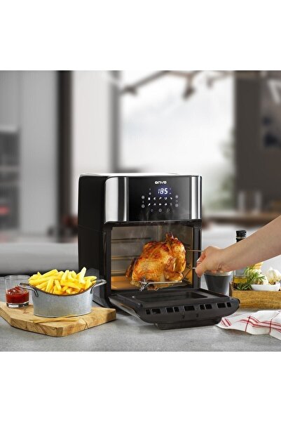 ONVO Ovfry09 Oven Airfryer 12 Litre Multifonksiyonel Sıcak Hava Fritözü & Fırın