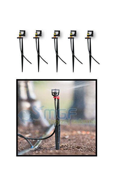 MGF PLAST Agro Drip 40Lt Turuncu (5,5Mt Çap) Kazıklı Mini Sprink Yağmurlama F...