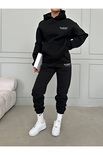 Machetta Nadměrná tepláková souprava se 3 vlákny s potiskem