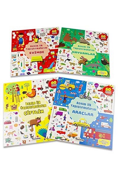 Teleskop Popüler Bilim Benim Ilk Yapıştırmalarım Seti 4 Kitap