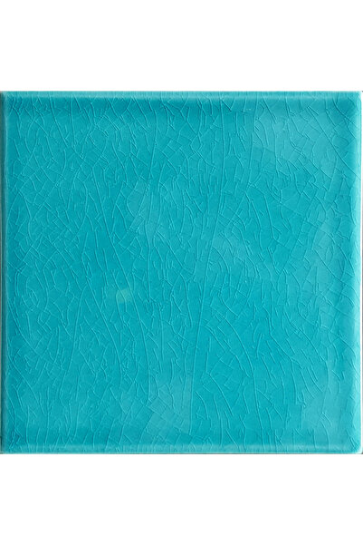 Armada Çini 12,5x12,5 Cm Düz Turkuaz Çini Seramik Karo